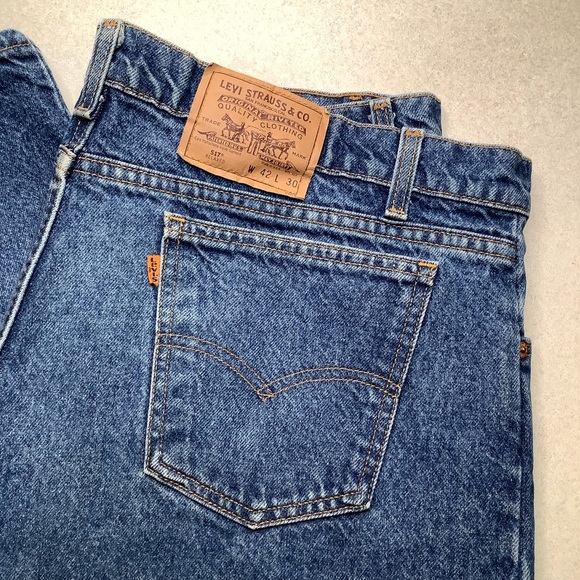 ❗️SOLD❗️Levi’s Vintage Orange Tab 517 Relaxed 42X30 Medium Wash Made In USA - Picture 2 of 8